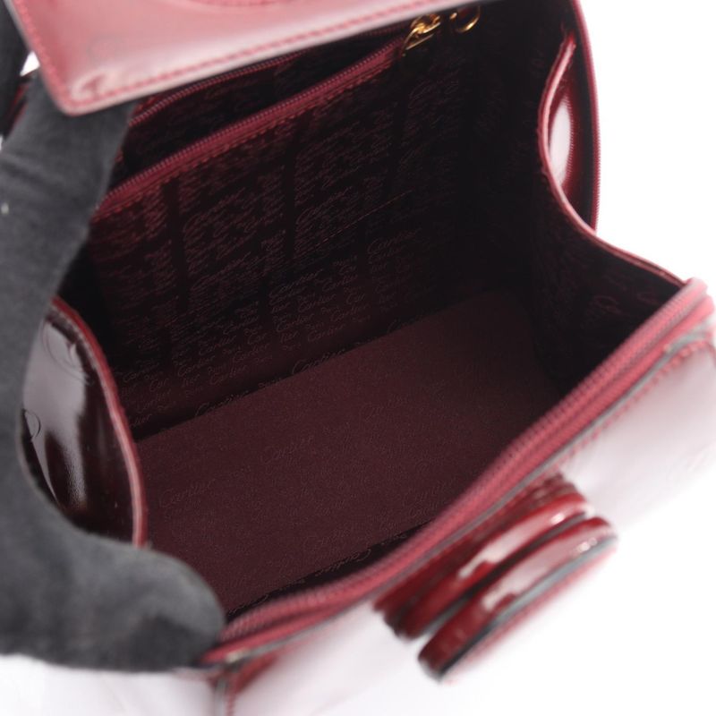 Cartier Sac Backpack Happy Birthday Bordeaux Leather