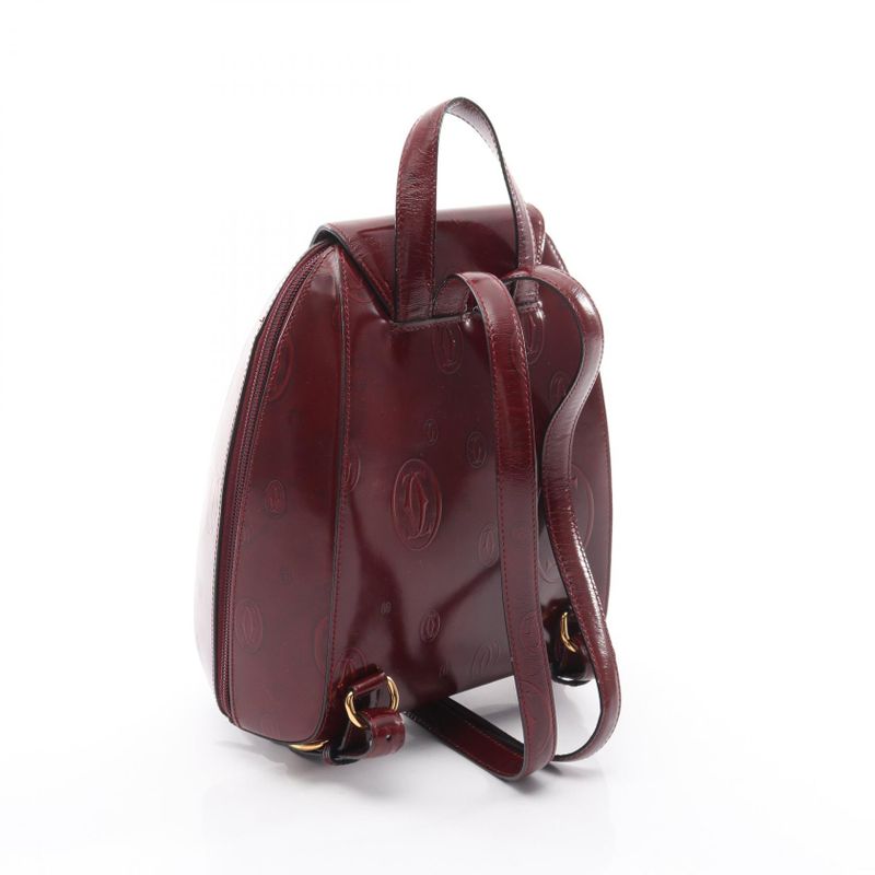 Cartier Sac Backpack Happy Birthday Bordeaux Leather