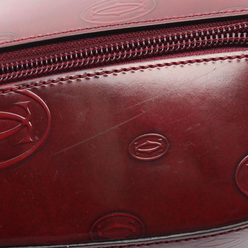 Cartier Sac Backpack Happy Birthday Bordeaux Leather