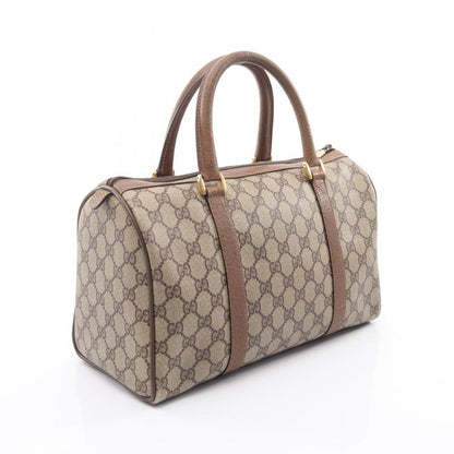 Gucci Handbag Old Gucci GG Plus Sherry Line 40.02.007 Beige Khaki PVC Coated