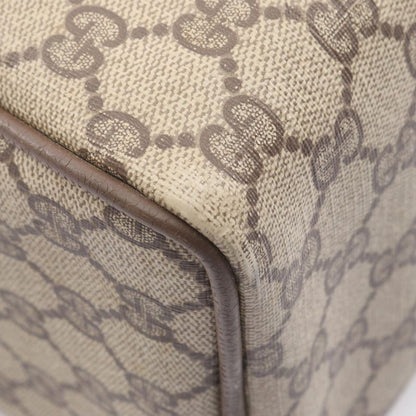 Gucci Handbag Old Gucci GG Plus Sherry Line 40.02.007 Beige Khaki PVC Coated