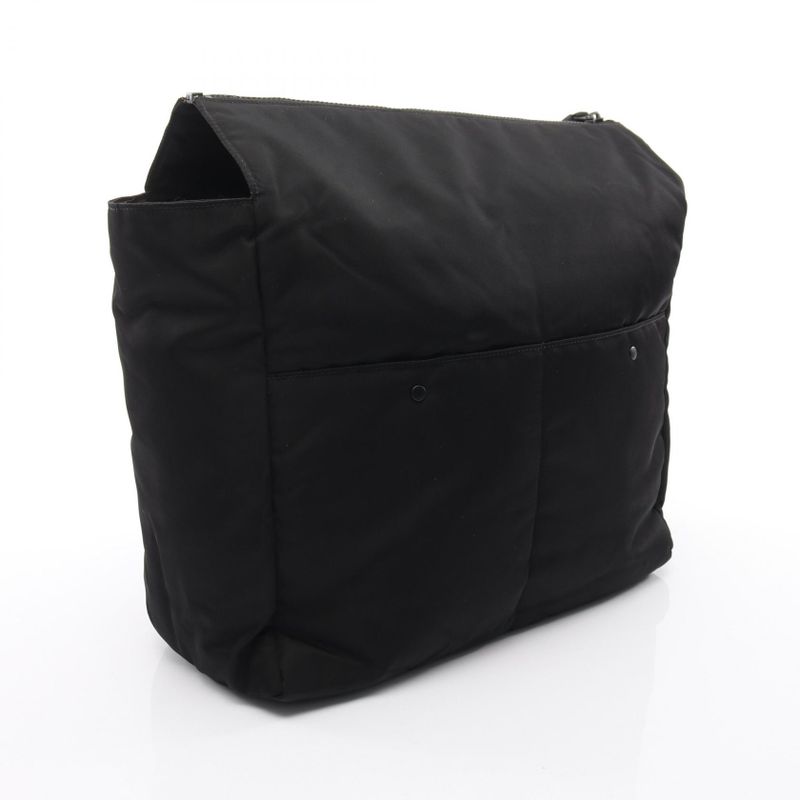 Bottega Veneta Second Bag Clutch Black Nylon