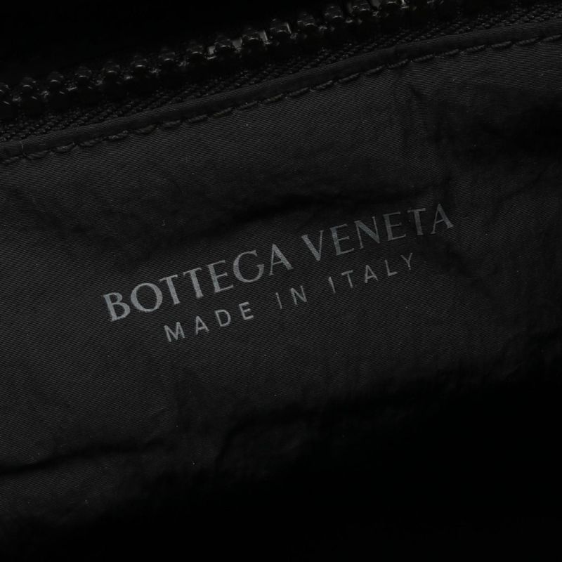 Bottega Veneta Second Bag Clutch Black Nylon