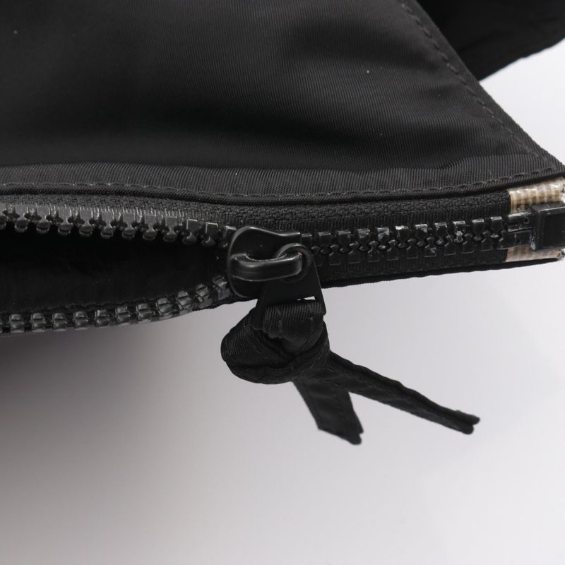 Bottega Veneta Second Bag Clutch Black Nylon