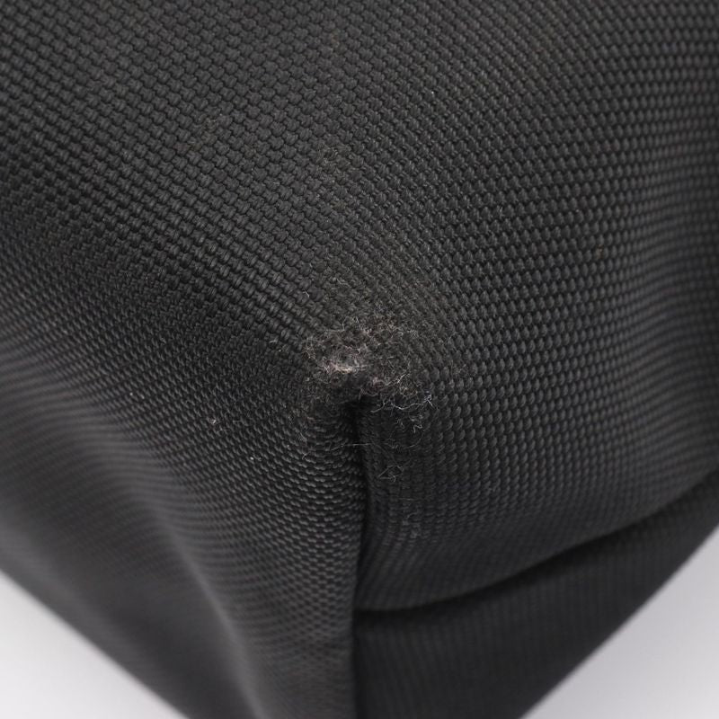 Gucci Tote Bag Sherry Line 337070 Black Canvas Leather Sherry Tote Bag Ladies