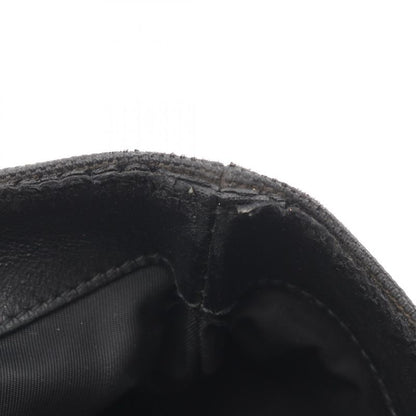 Gucci Tote Bag Sherry Line 337070 Black Canvas Leather Sherry Tote Bag Ladies