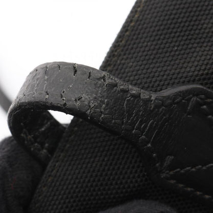 Gucci Tote Bag Sherry Line 337070 Black Canvas Leather Sherry Tote Bag Ladies