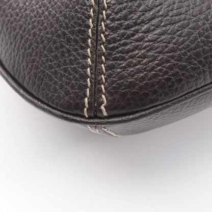 Gucci Shoulder Bag Horsebit 272386 Brown PVC Coated Canvas Leather Crystal One