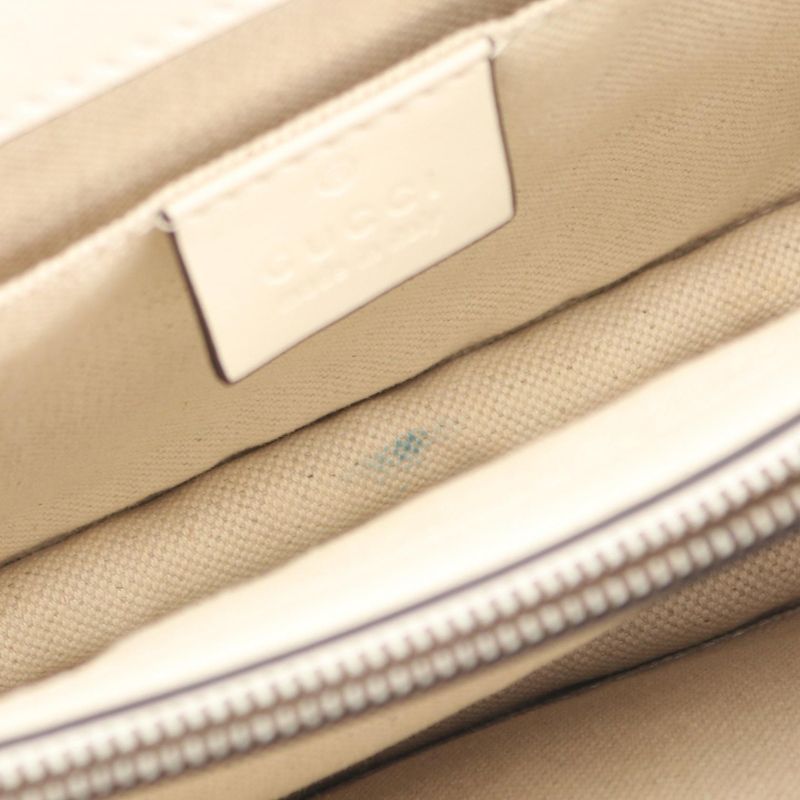 Gucci Handbag Bamboo Dionysus Medium 448075 Ivory Navy Red Leather Bamboo