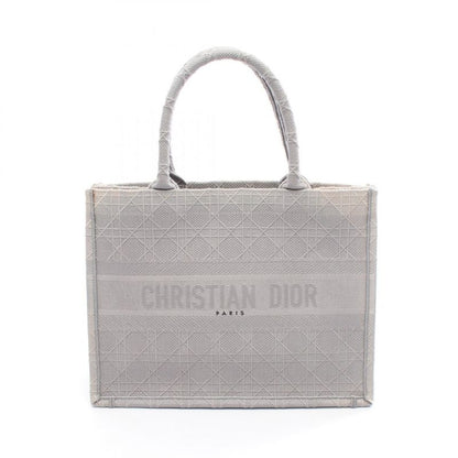 Christian Dior Tote Bag BOOK TOTE Medium Gray Canvas Book Tote Medium Ladies