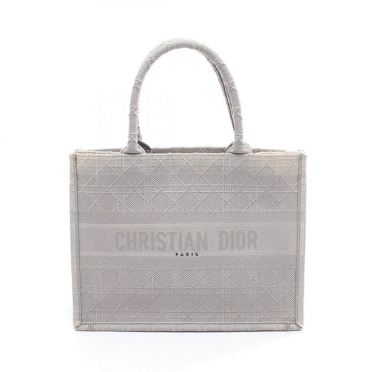 Christian Dior Tote Bag BOOK TOTE Medium Gray Canvas Book Tote Medium Ladies