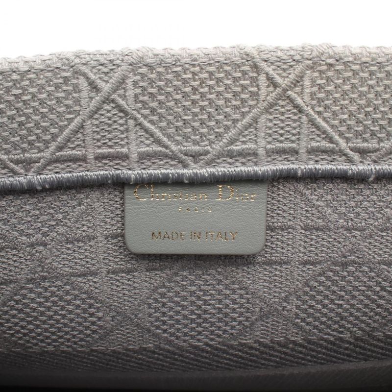 Christian Dior Tote Bag BOOK TOTE Medium Gray Canvas Book Tote Medium Ladies