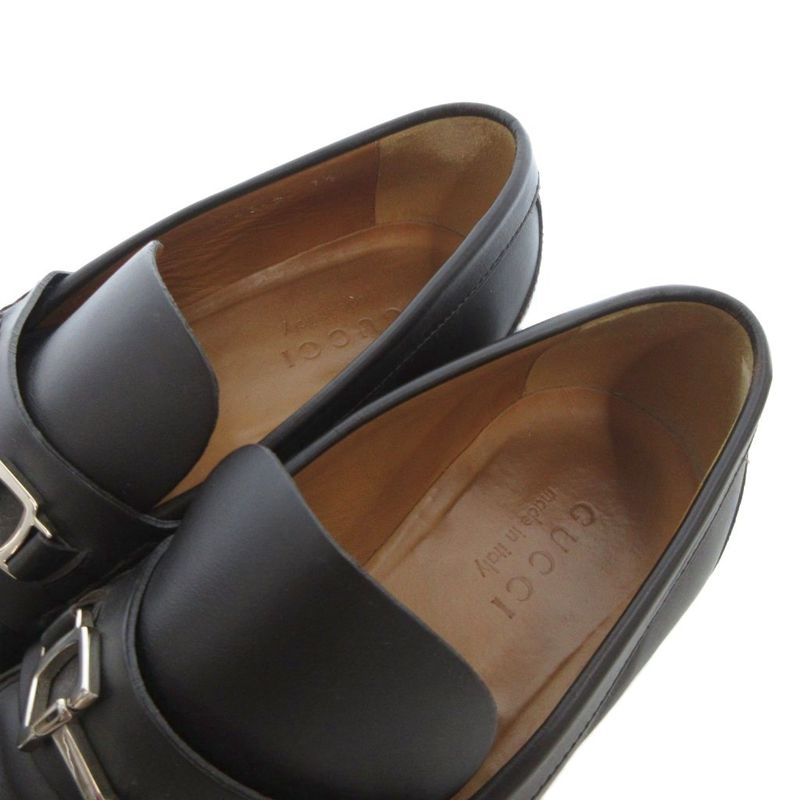 Gucci Horsebit Loafer Shoes Leather 7.5 Dark Brown Uo • Gy62