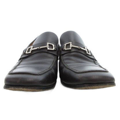 Gucci Horsebit Loafer Shoes Leather 7.5 Dark Brown Uo • Gy62