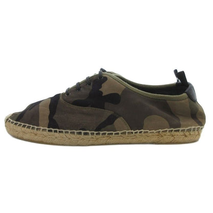 Saint Laurent Paris Espadrille Sneakers Khaki Camouflage Pattern Camouflage