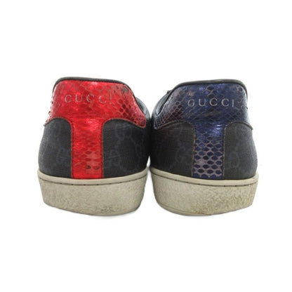 Gucci Ace Sneakers GG Pattern Sherry Line 9.5 Black Uo • Gy62