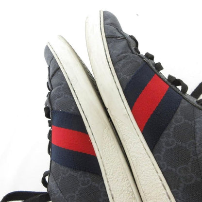 Gucci Ace Sneakers GG Pattern Sherry Line 9.5 Black Uo • Gy62