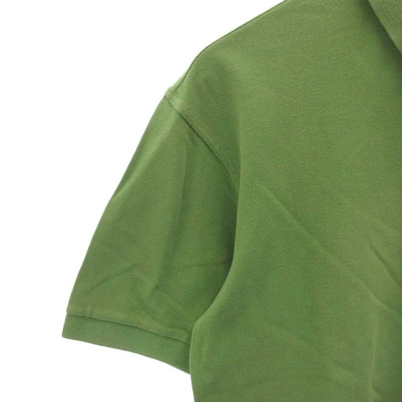 Hermes Polo Shirt Yellow Green Lime Green H Logo Embroidery FF • Gy62