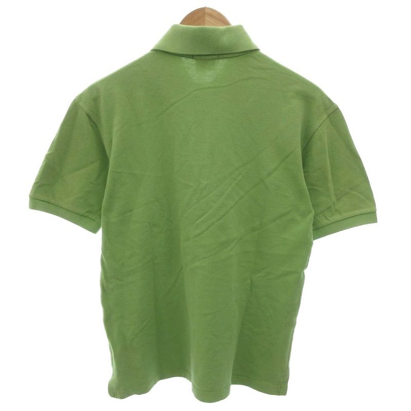 Hermes Polo Shirt Yellow Green Lime Green H Logo Embroidery FF • Gy62