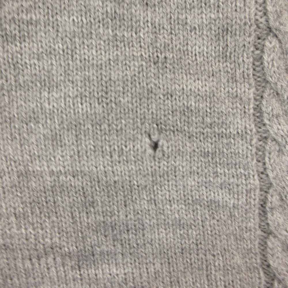 Christian Dior Vintage Knit Sweater M Long Sleeve Cable Gray /AE • GY53