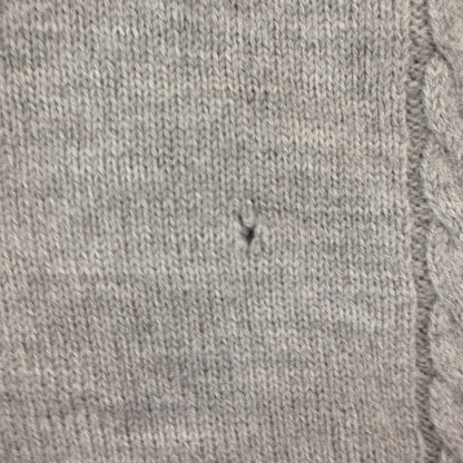 Christian Dior Vintage Knit Sweater M Long Sleeve Cable Gray /AE • GY53