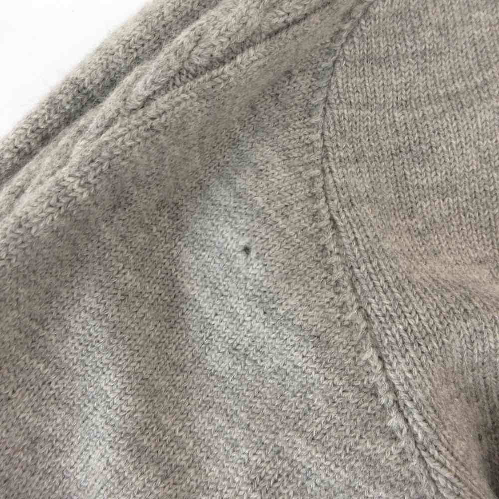 Christian Dior Vintage Knit Sweater M Long Sleeve Cable Gray /AE • GY53