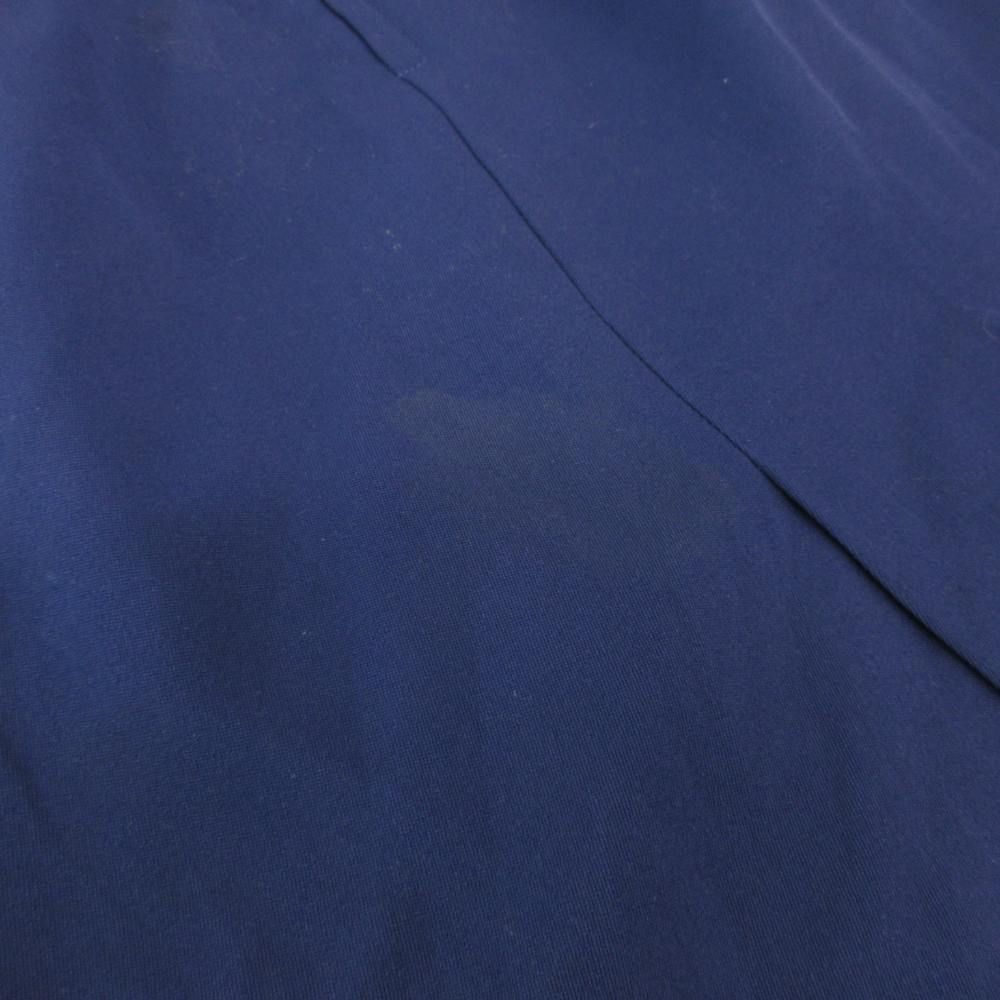 Christian Dior Vintage Tight Skirt S Tuck Knee Length Navy /AE • GY53