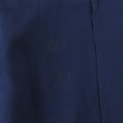 Christian Dior Vintage Tight Skirt S Tuck Knee Length Navy /AE • GY53