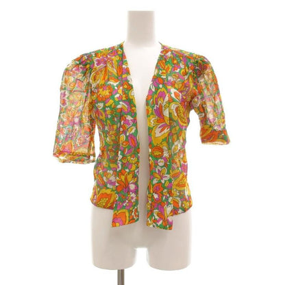 Yves Saint Laurent Vintage Buttonless Shirt Overlay Flower