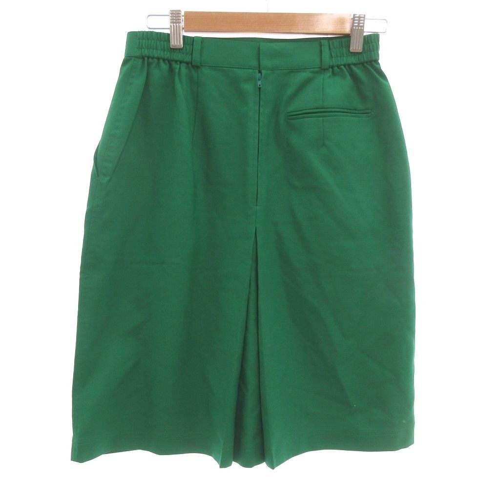 Christian Dior SPORTS Vintage Trapezoid Skirt Slit Knee Length L Green /JS •