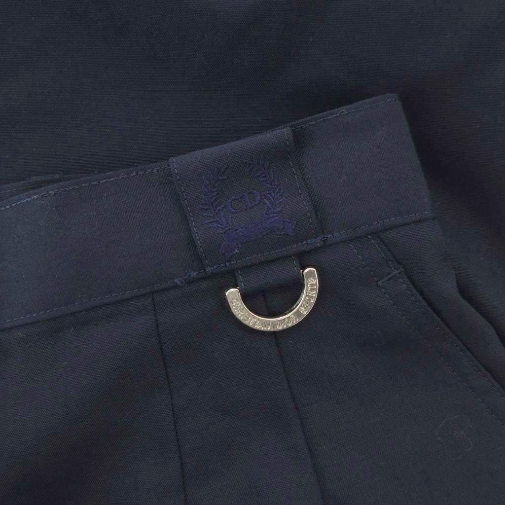 Christian Dior SPORTS Vintage Tight Skirt Knee Length Wool L Navy /JS • GY53