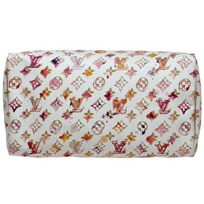 Louis Vuitton Speedy 30 Boston Bag Shopping Commuting Monogram Water Color