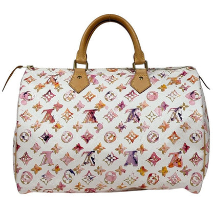 Louis Vuitton Speedy 30 Boston Bag Shopping Commuting Monogram Water Color