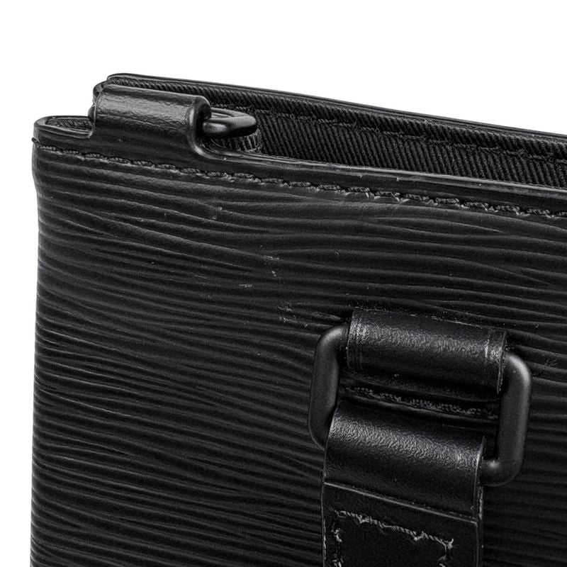 Louis Vuitton Sac Plastic Fold 2WAY Shoulder Bag Tote Bag Epi Noir Black