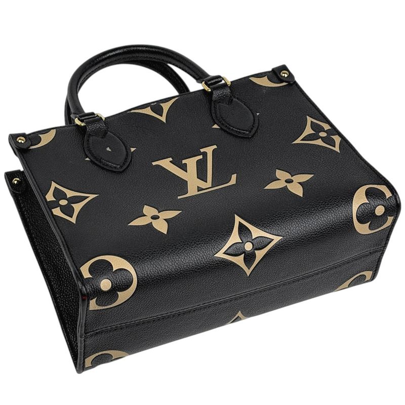 Louis Vuitton On The Go PM Bicolor 2WAY Shoulder Bag Tote Bag Monogram Empreinte