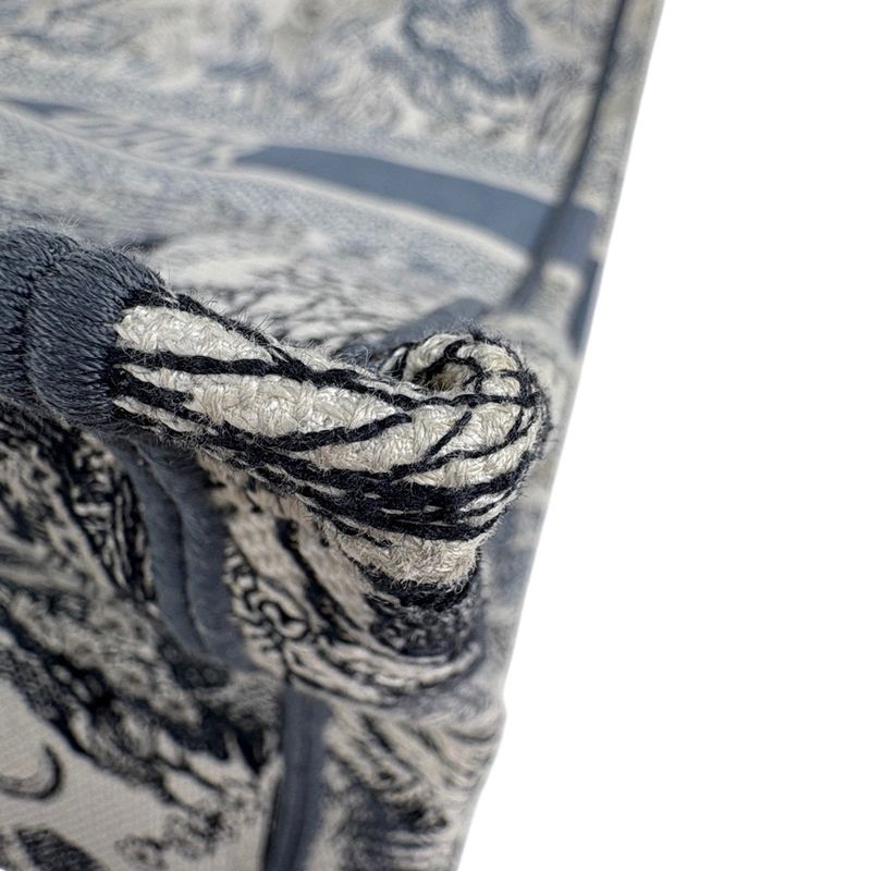 Christian Dior Book Tote Bag Large Reverse Toile De Jouy Embroidered Tote Bag