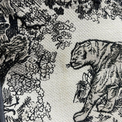Christian Dior Book Tote Bag Large Reverse Toile De Jouy Embroidered Tote Bag
