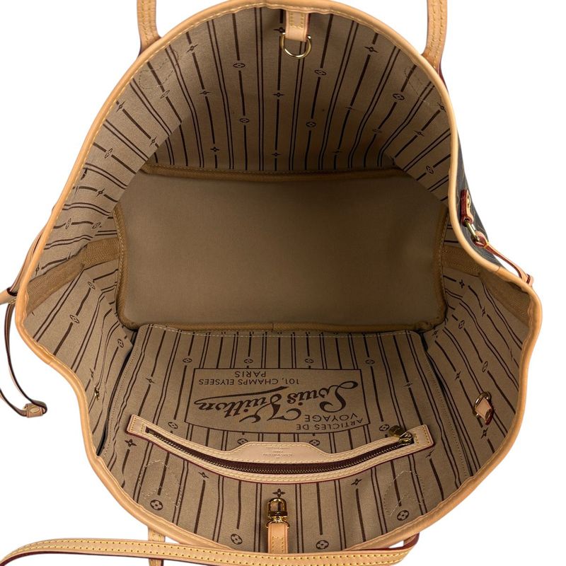 Louis Vuitton Neverfull MM Shoulder Bag Shopping Shoulder Tote Bag Monogram