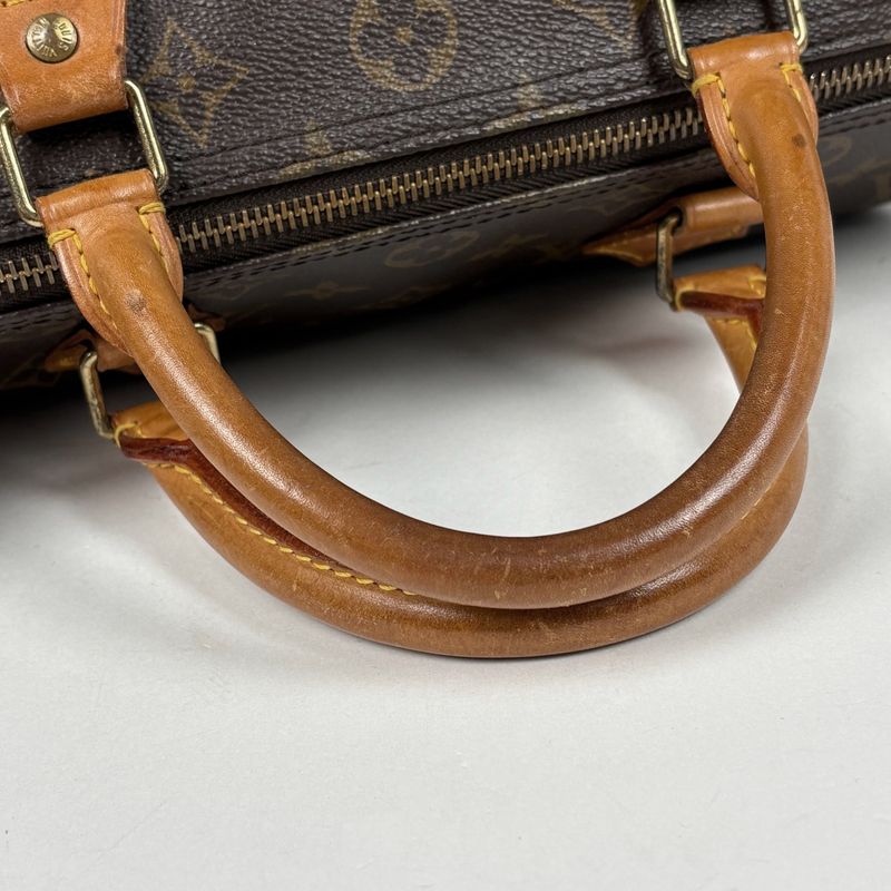 Louis Vuitton Speedy 30 Boston Bag Commuter Handbag Monogram Brown M41526 Women