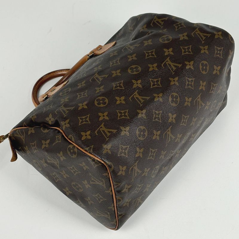 Louis Vuitton Speedy 30 Boston Bag Commuter Handbag Monogram Brown M41526 Women