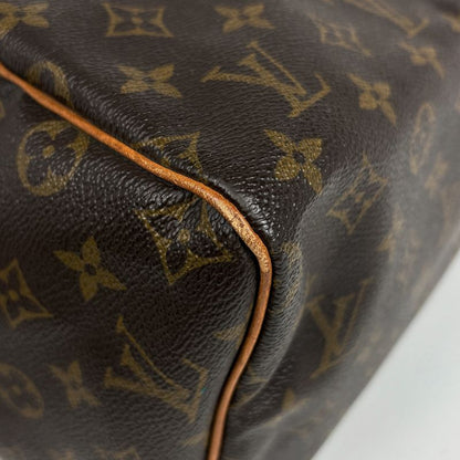 Louis Vuitton Speedy 30 Boston Bag Commuter Handbag Monogram Brown M41526 Women