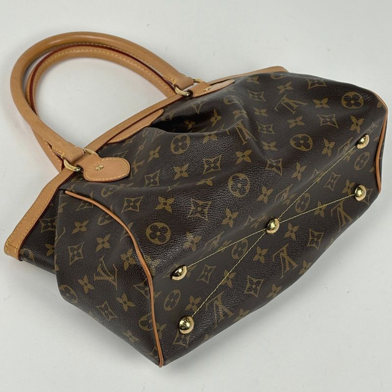 Louis Vuitton Tivoli PM Tote Bag Handbag Monogram Brown M40143 Women's