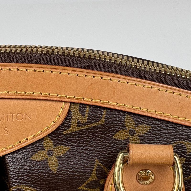 Louis Vuitton Tivoli PM Tote Bag Handbag Monogram Brown M40143 Women's