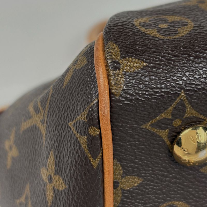 Louis Vuitton Tivoli PM Tote Bag Handbag Monogram Brown M40143 Women's