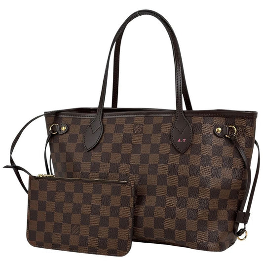 Louis Vuitton Neverfull PM Handbag Tote Bag Damier Brown N41359 Women's