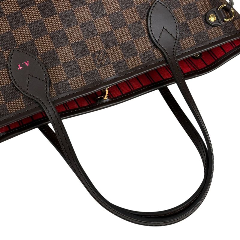 Louis Vuitton Neverfull PM Handbag Tote Bag Damier Brown N41359 Women's