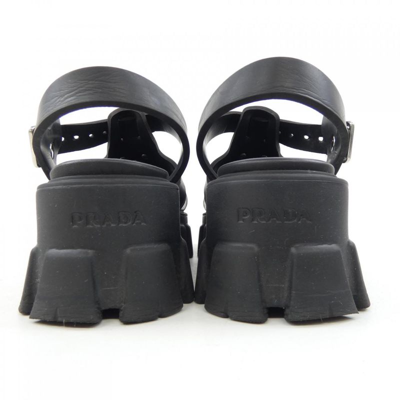 Prada Triangle Logo Monolith 1x853m Foam Rubber Sandals