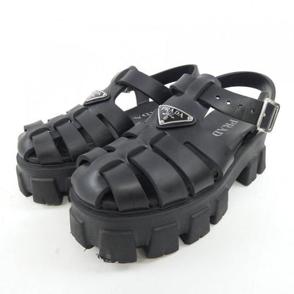 Prada Triangle Logo Monolith 1x853m Foam Rubber Sandals