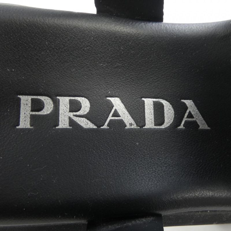 Prada Triangle Logo Monolith 1x853m Foam Rubber Sandals