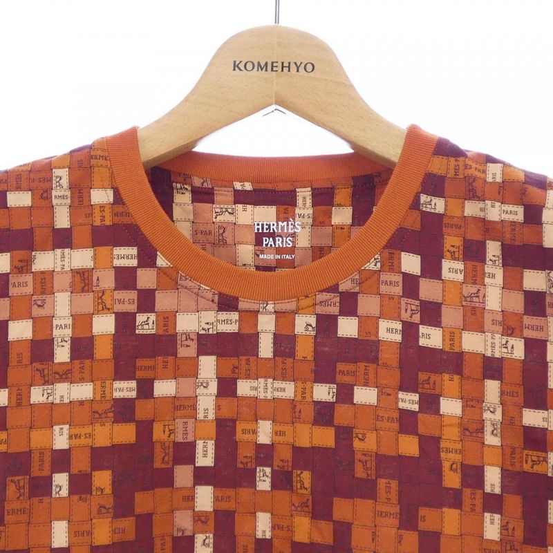 Hermes Bolduc AU Carre Bolduc Check 5e4645dk T-shirt